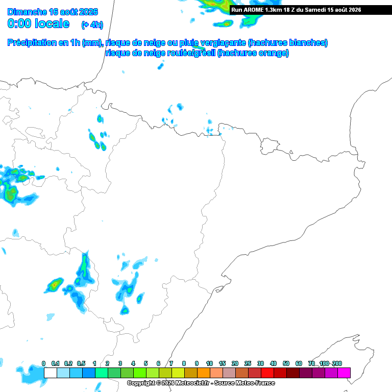 Animación evolución de las precipitaciones previstas en La Rioja