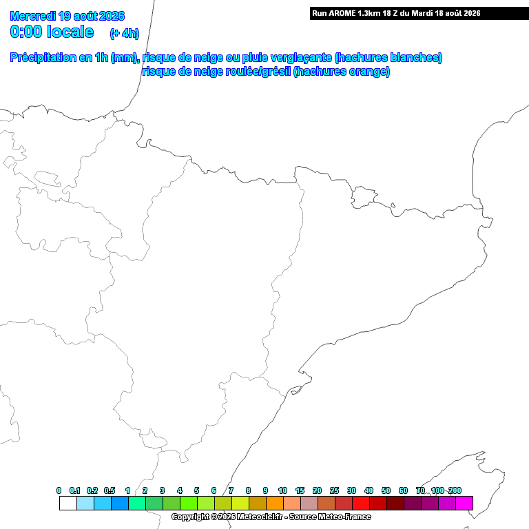 Animación evolución de las precipitaciones previstas en La Rioja