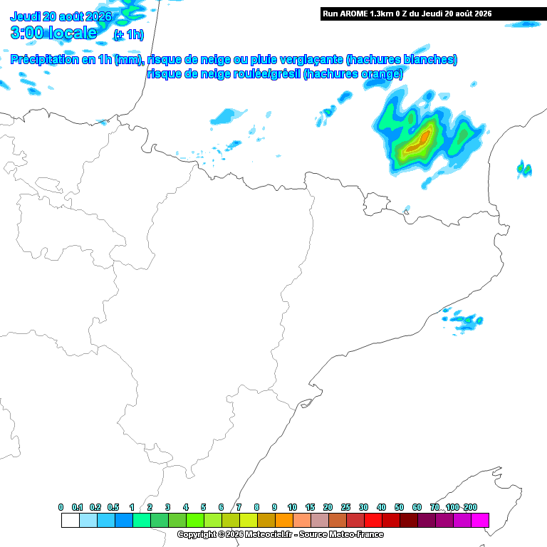 Animación evolución de las precipitaciones previstas en La Rioja