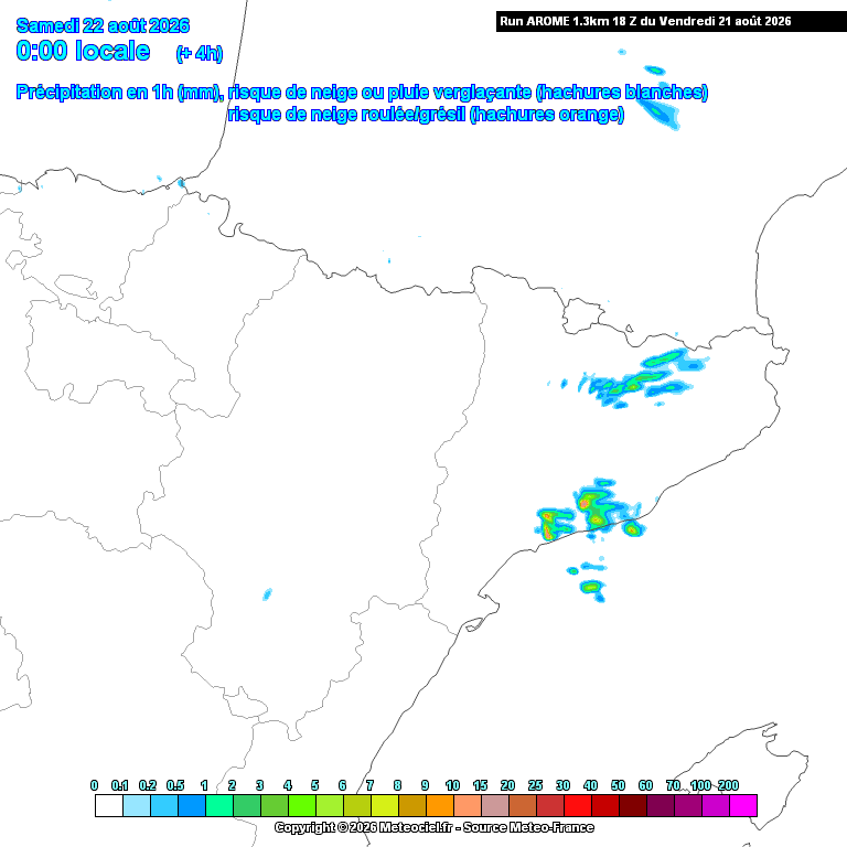Animación evolución de las precipitaciones previstas en La Rioja