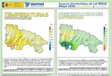 Datos climáticos del mes de Mayo 2026. Logroño y La Rioja Avance Climático Mayo 2026 AEMET