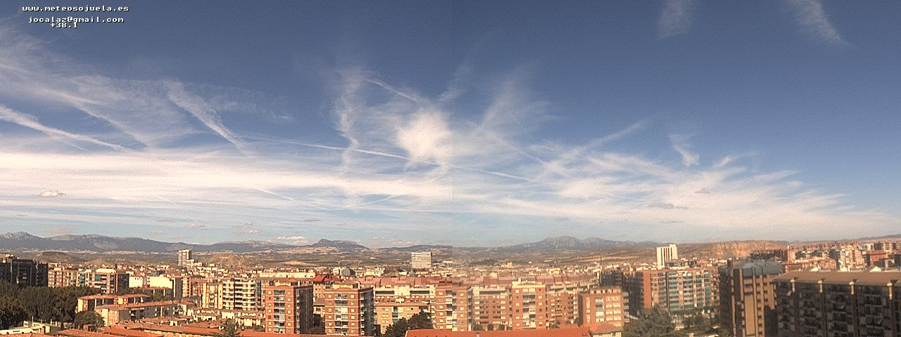 Imagen WEBCAM Logroño Intervalos de nubes medias y altas