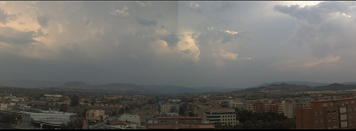 Imagen WEBCAM Logroño Nubes de e volución con tormentas