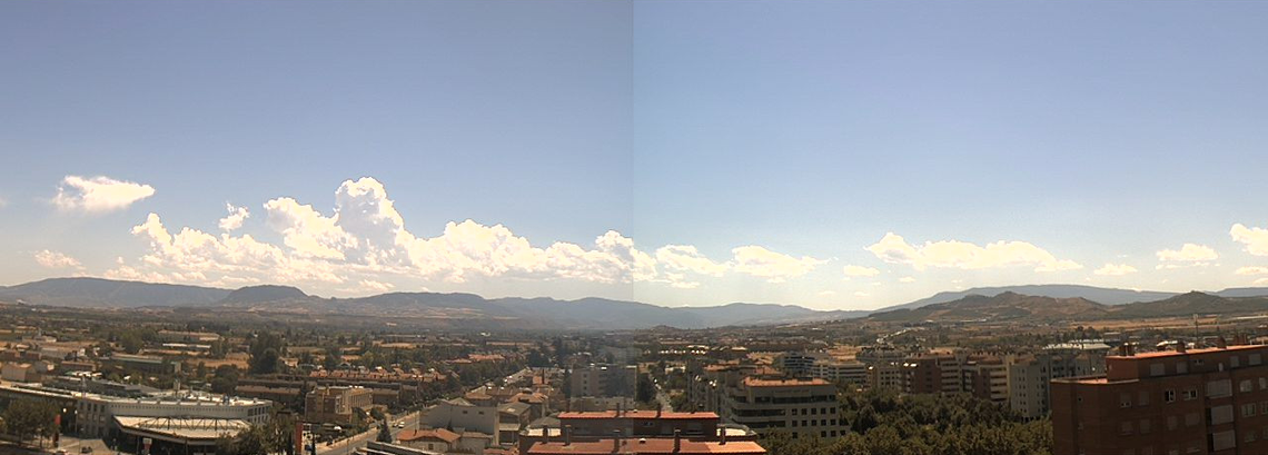 Imagen WEBCAM Logroño Poco nuboso con algunas nubes de evolución en la Ibérica