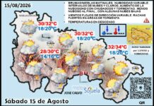 El tiempo de hoy en La Rioja. 15/08/2026. Inestable y tormentoso Mapa del tiempo en La Rioja. Meteosojuela