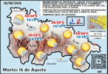 El tiempo de hoy en La Rioja. 18/08/2026. Estable, soleado y caluroso Mapa del tiempo en La Rioja. Meteosojuela