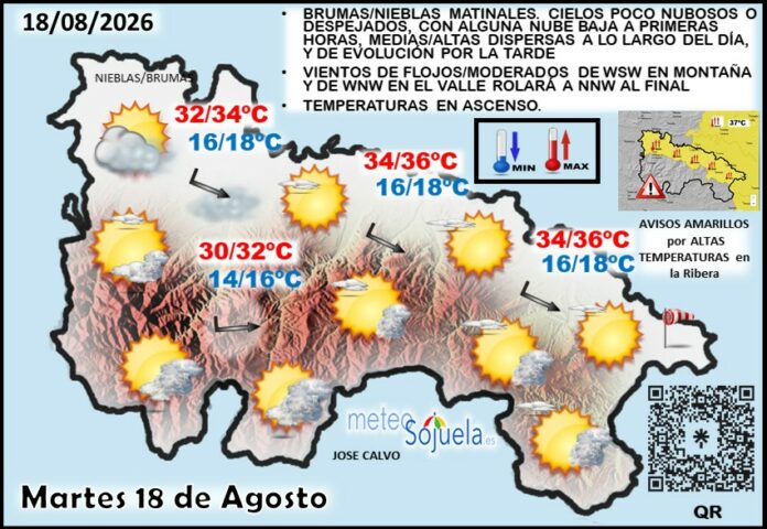 Mapa del tiempo en La Rioja. Meteosojuela Mapa del tiempo en La Rioja. Meteosojuela