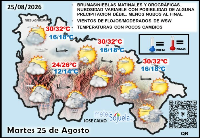 Mapa del tiempo en La Rioja. Meteosojuela Mapa del tiempo en La Rioja. Meteosojuela