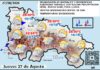 El tiempo de hoy en La Rioja. 27/08/2026. Frentes debilitados Mapa del tiempo en La Rioja. Meteosojuela
