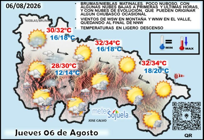 Mapa del tiempo en La Rioja. Meteosojuela Mapa del tiempo en La Rioja. Meteosojuela