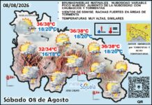 Mapa del tiempo en La Rioja. Meteosojuela