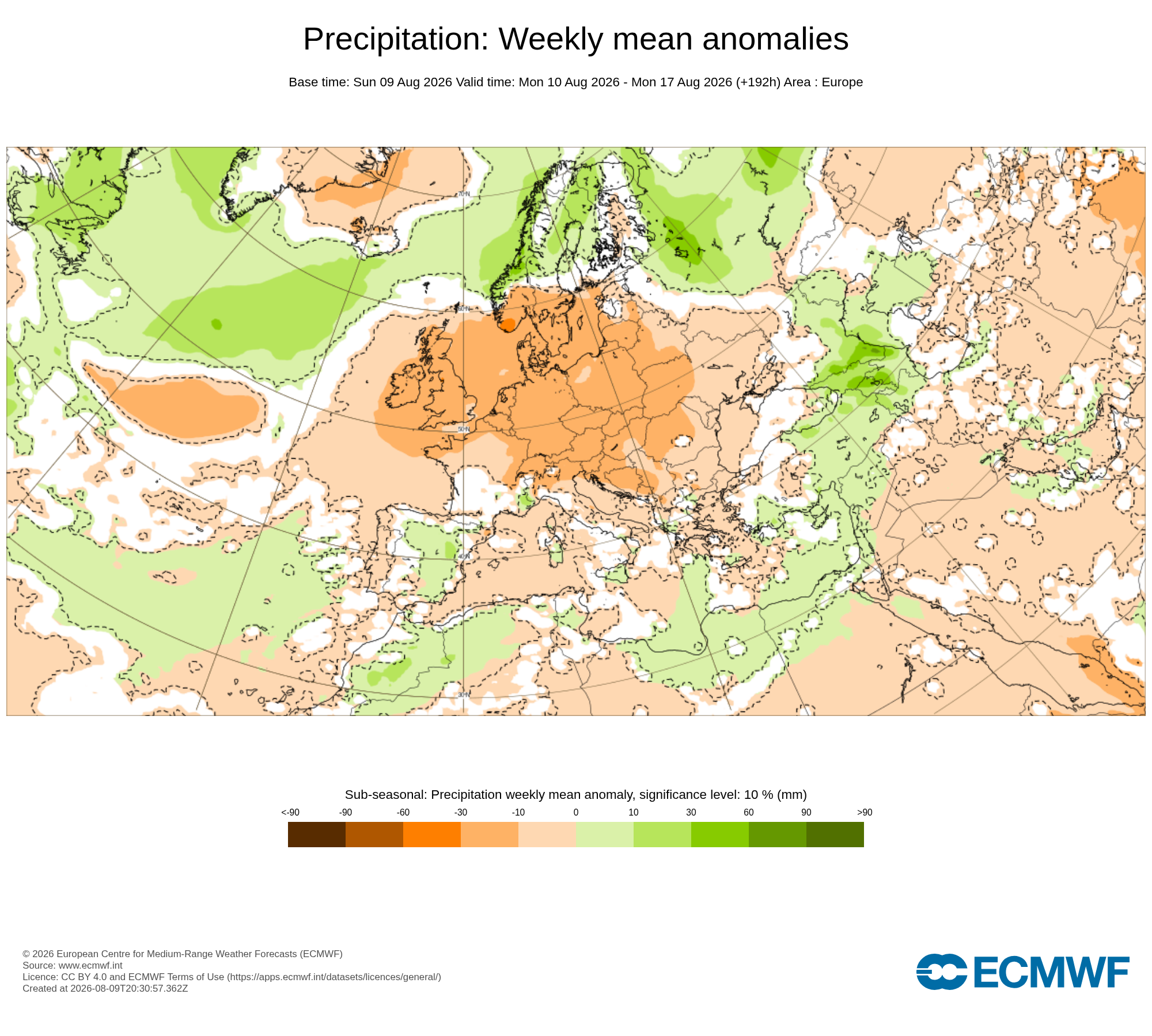 Modelos de Precipitación Agosto 2ªsemana ECMWF .Meteosojuela La Rioja