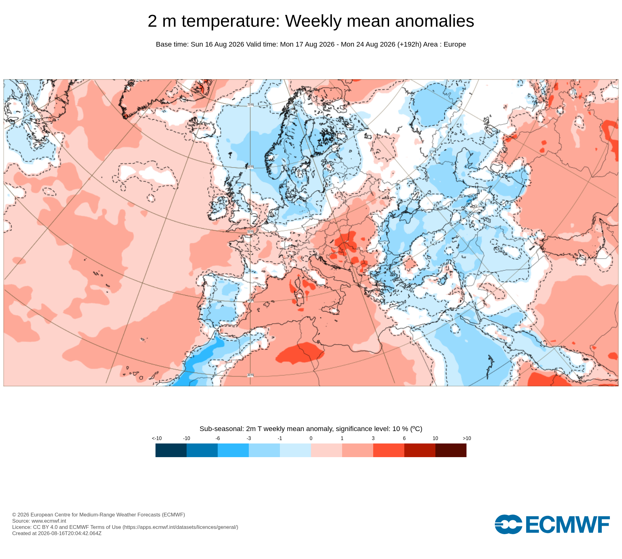 Modelos de Temperatura Agosto 3ªsemana ECMWF .Meteosojuela La Rioja
