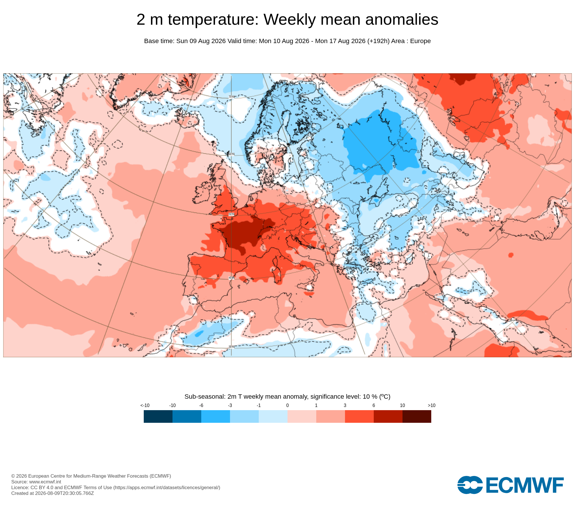 Modelos de Temperaturas Agosto 2ªsemana ECMWF .Meteosojuela La Rioja