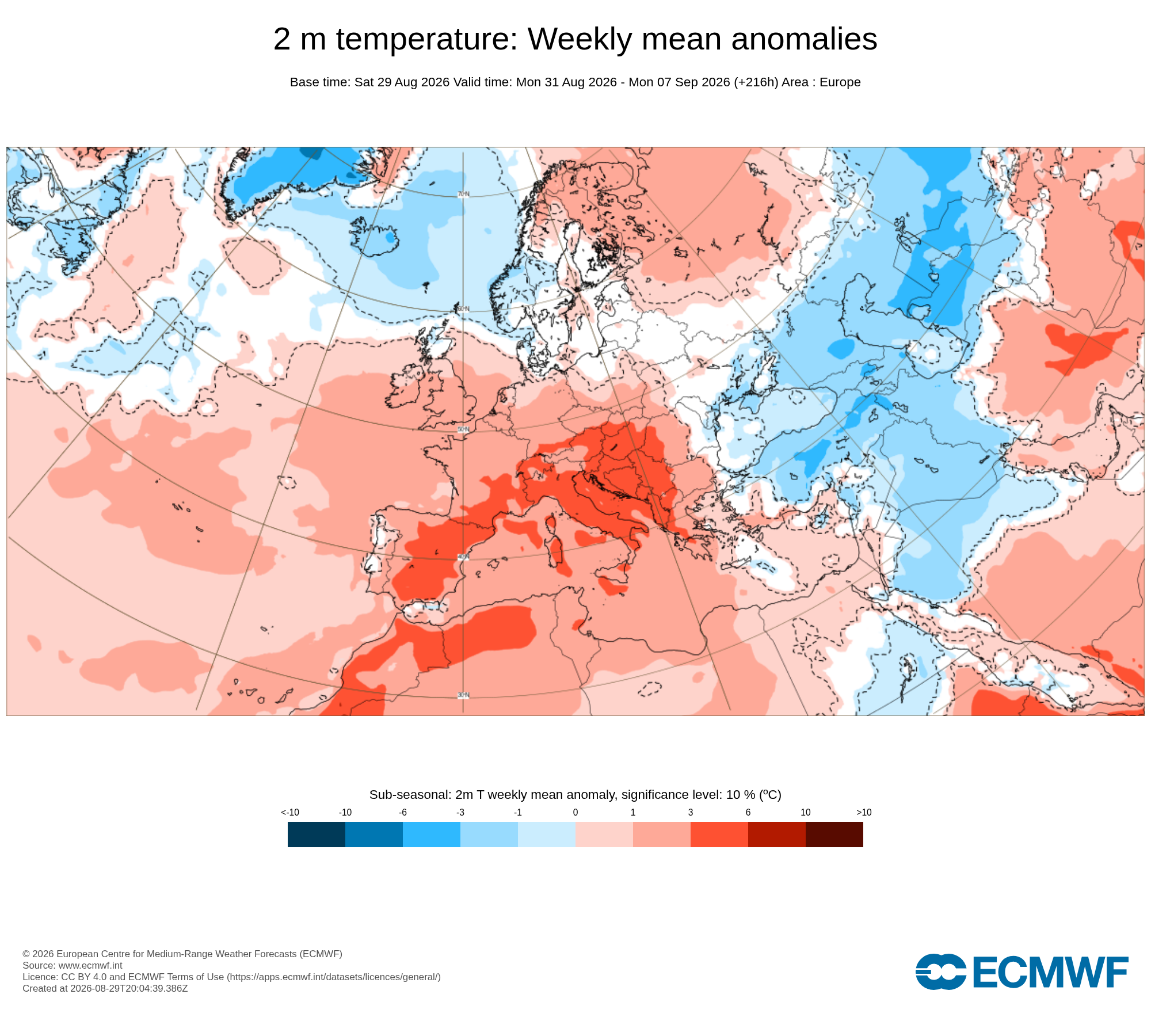 Modelos de Temperaturas Septiembre 1ªsemana ECMWF .Meteosojuela La Rioja