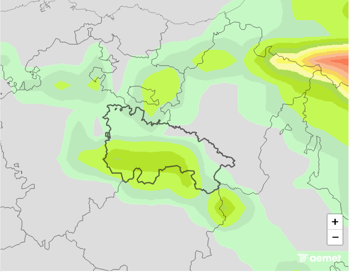 Probabilidad de precipitación según AEMET 11