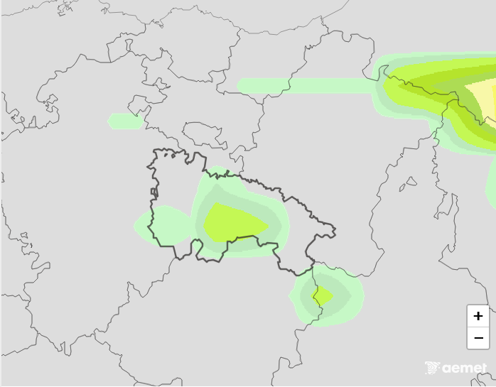 Probabilidad de precipitación según AEMET 12