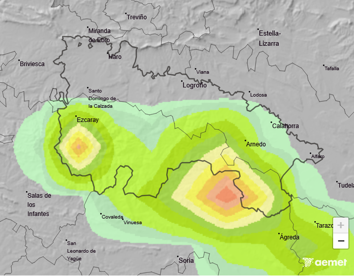 Probabilidad de precipitación según AEMET 17