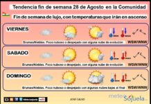 El tiempo del fin de semana en La Rioja. 28/08/2026. Verano de lujo Tendencia del tiempo en La Rioja 2808 Meteosojuela La Rioja. Jose Calvo
