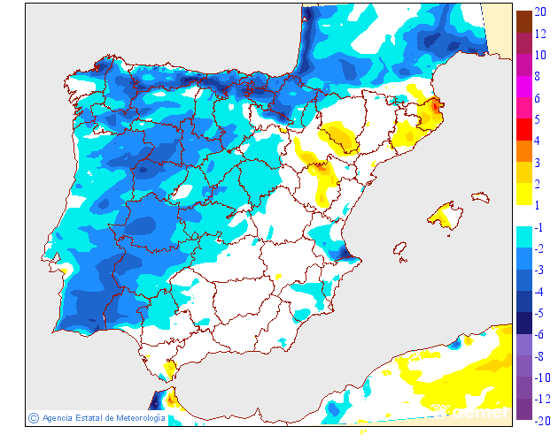 Variación de temperaturas máximas AEMET Meteosojuela 09