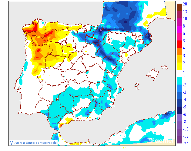 Variación de temperaturas máximas AEMET Meteosojuela 10