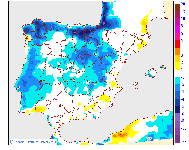 Variación de temperaturas máximas AEMET Meteosojuela 14