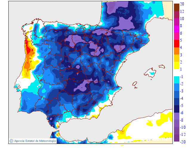 Variación de temperaturas máximas AEMET Meteosojuela 15
