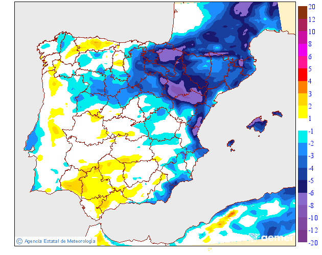 Variación de temperaturas máximas AEMET Meteosojuela 21