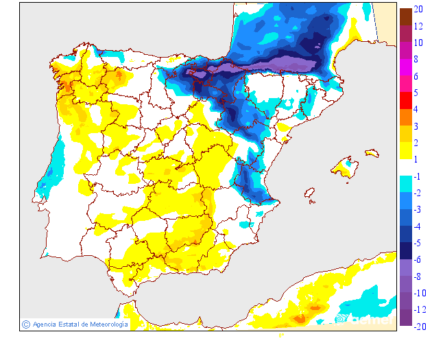 Variación de temperaturas máximas AEMET Meteosojuela 31