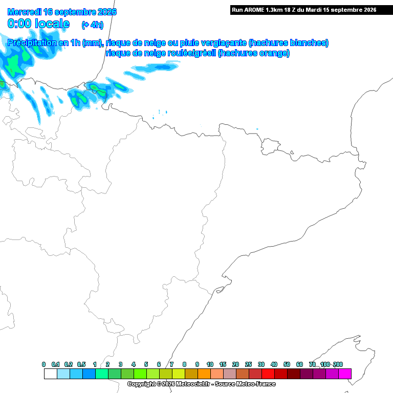 Animación evolución de las precipitaciones previstas en La Rioja