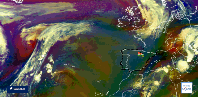 Animación imágenes satélite Meteosat