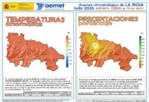 Datos climáticos del mes de Julio 2026. Logroño y La Rioja Avance Climático Julio 2026 AEMET