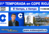 Meteosojuela en la radio. 11ª Temporada en COPE RIOJA. 11/09/2026