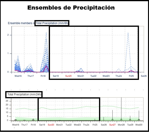 Ensembles de Precipitación
