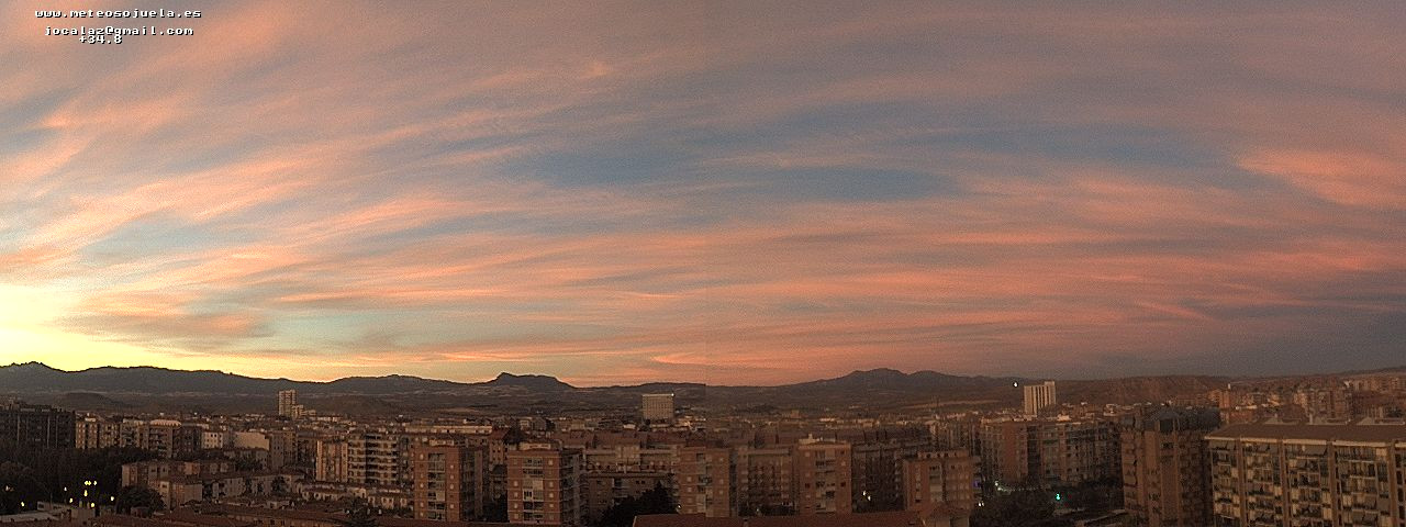 Imagen WEBCAM Logroño Cielos despejados con nubes altas