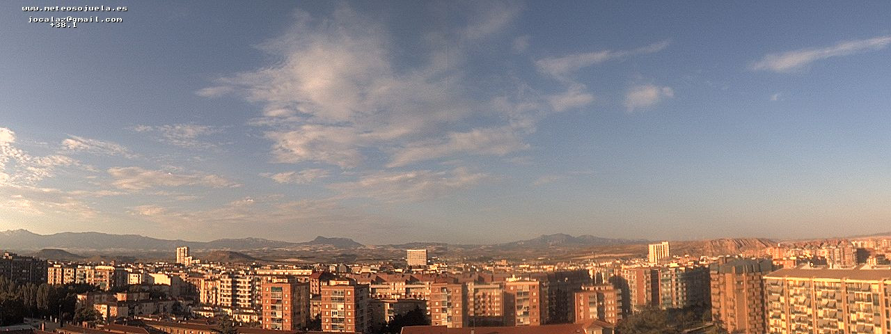 Imagen WEBCAM Logroño Despejado aumentando la nubosidad