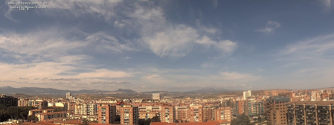 Imagen WEBCAM Logroño Intervalos de nubes medias y altas