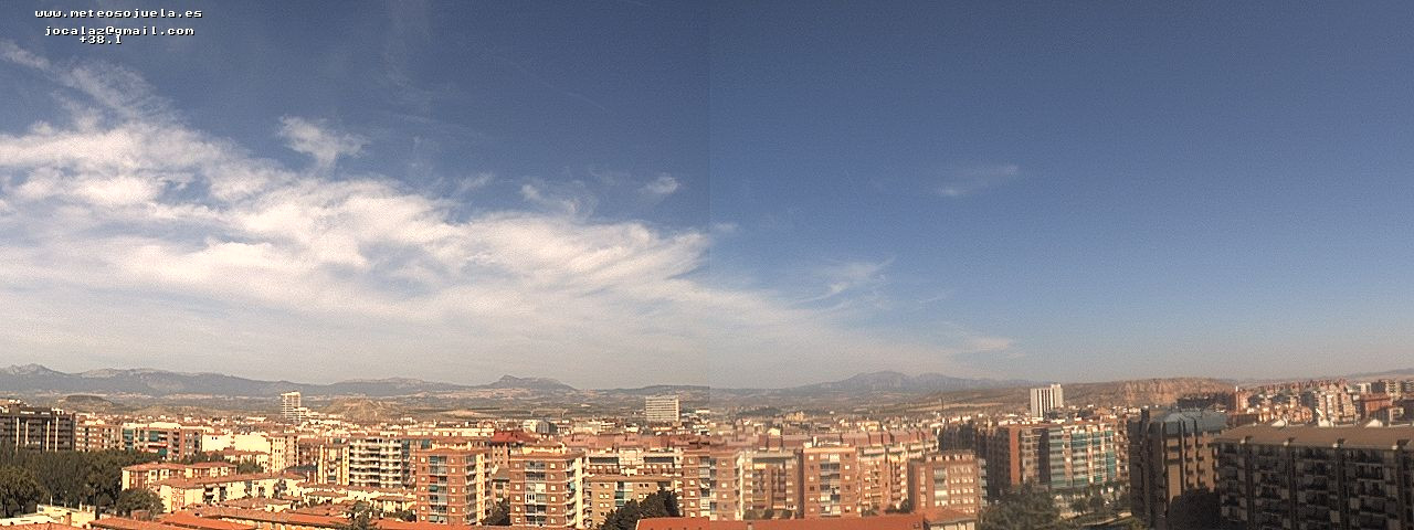 Imagen WEBCAM Logroño Nubes prefrontales