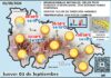 El tiempo de hoy en La Rioja. 03/09/2026. Calor de agosto Mapa del tiempo en La Rioja. Meteosojuela