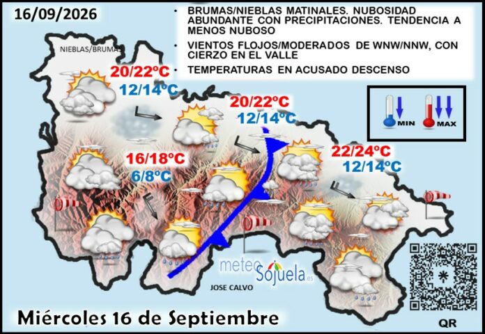 Mapa del tiempo en La Rioja. Meteosojuela Mapa del tiempo en La Rioja. Meteosojuela