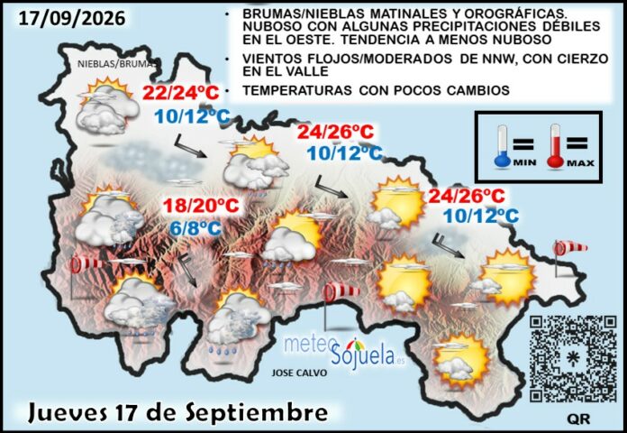 Mapa del tiempo en La Rioja. Meteosojuela Mapa del tiempo en La Rioja. Meteosojuela