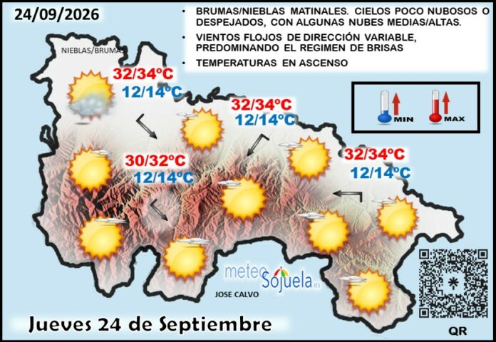 Mapa del tiempo en La Rioja. Meteosojuela Mapa del tiempo en La Rioja. Meteosojuela