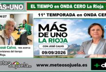 Meteosojuela en ONDA CERO La Rioja. Más de uno 09/09/2026