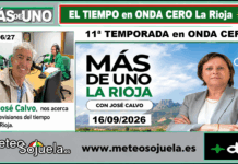 Meteosojuela en ONDA CERO La Rioja. Más de uno 16/09/2026