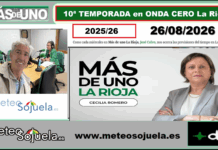 Meteosojuela en ONDA CERO La Rioja. Más de uno 26/08/2026