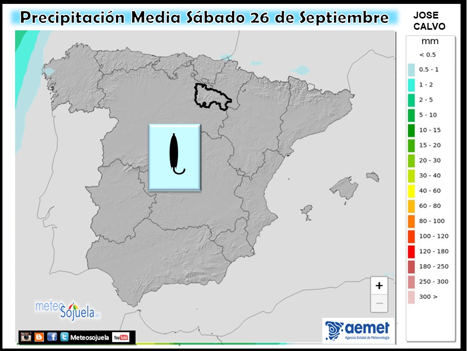 Precipitación Media según AEMET