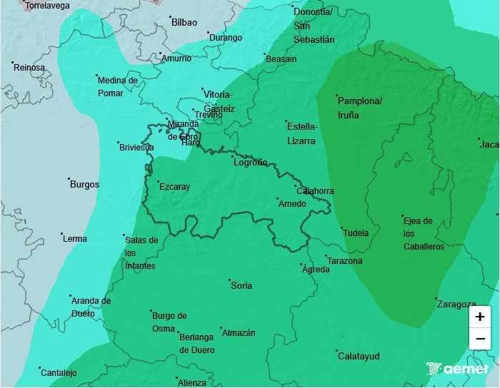 Precipitación Media según AEMET 28