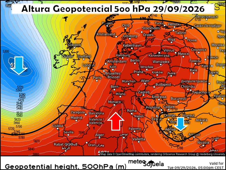 Vaguada en el Atlántico y Dorsal en el Mediterráneo