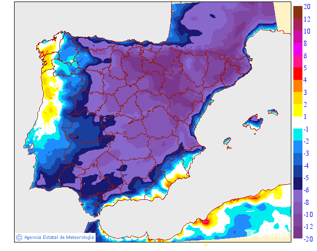 Variación de temperaturas máximas AEMET Meteosojuela 10