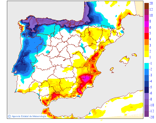 Variación de temperaturas máximas AEMET Meteosojuela 25